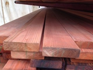 Surfaced Redwood Lumber 2x6