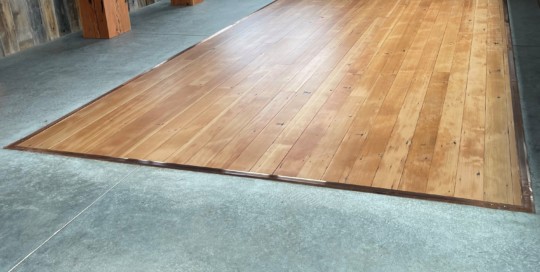 Reclaimed 1x4 Douglas fir vertical grain flooring