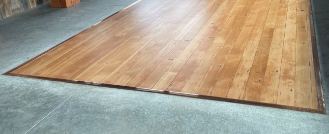 Reclaimed 1x4 Douglas fir vertical grain flooring