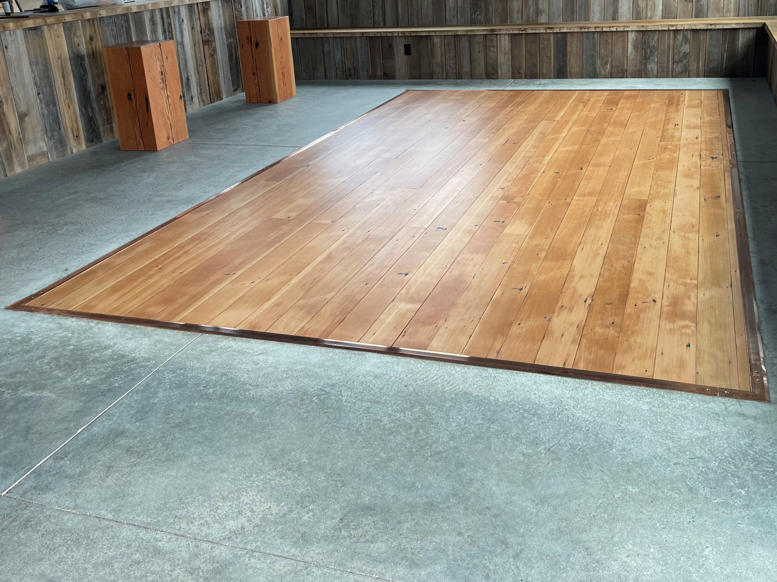 Reclaimed 1x4 Douglas fir vertical grain flooring