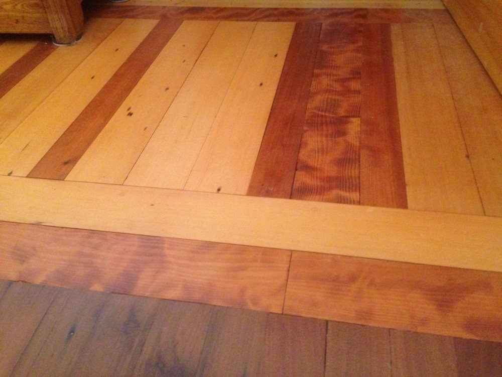 Reclaimed Redwood Floor