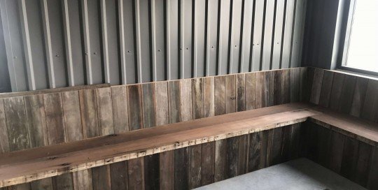 California Redwood Reclaimed Wood Wall Planks, 50 sq ft bundle